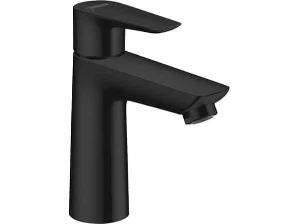 Baterie lavoar Talis E 110 cu ventil - matt  black